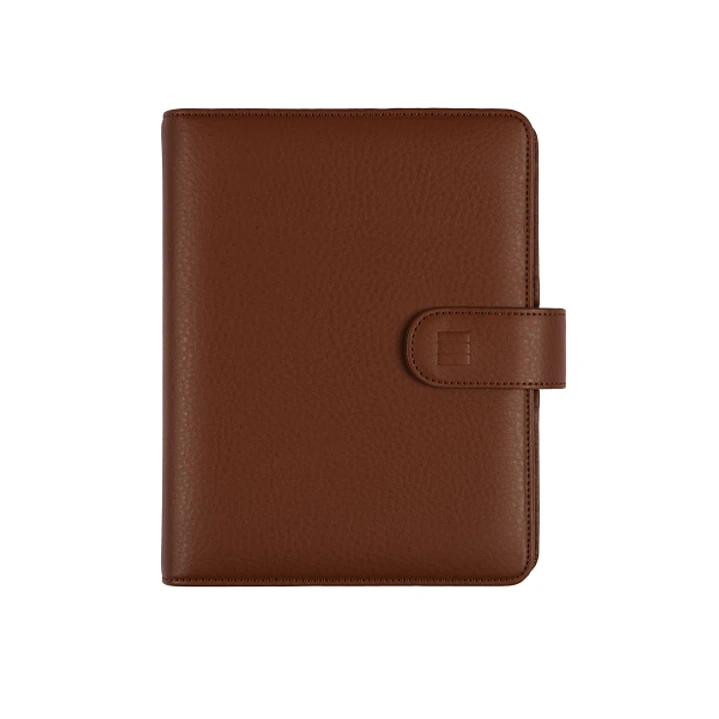 Finocam Open Leo Agenda Organizador - Anual 2026 - Formato 500 - 165x43x210mm - 1 Dia por Pagina - Color Marron 1