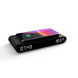 Thomson CT550I Despertador 15W - Cargador Induccion - USB Y Temperatura - Color Negro