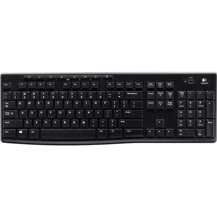Logitech K270 Teclado Inalambrico USB - Resistente a Salpicaduras - Teclas de Acceso Rapido - Color Negro 1