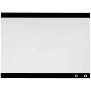 Nobo Pizarra Blanca Magnetica Pequeña con Clip para Notas 430x580mm - Diseño sin Marco - Funciones de Gancho - Color Blanco