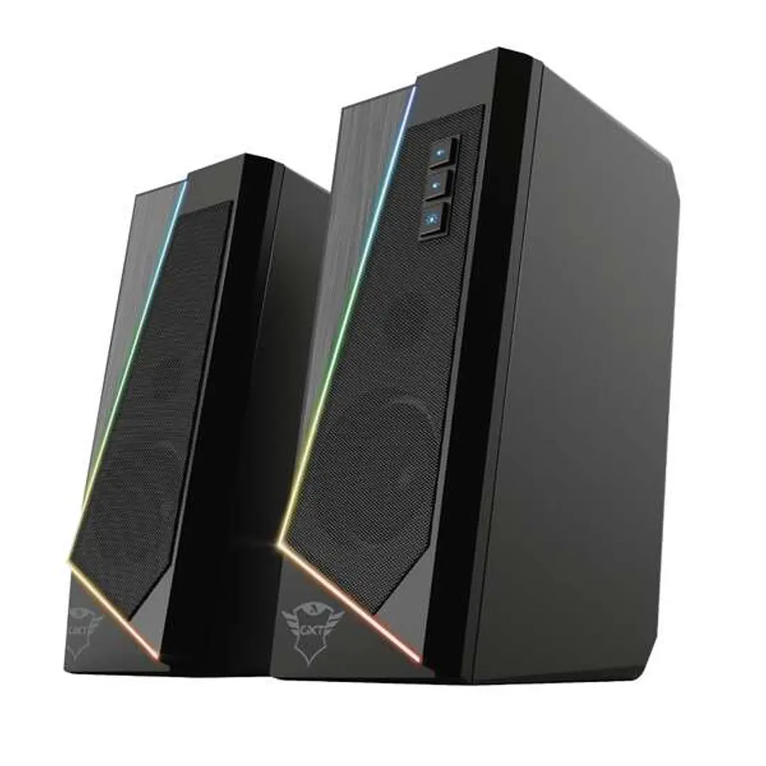 Trust Gaming GXT 609 Zoxa Altavoces USB 2.0 12W - Iluminacion LED RGB - Altavoz de 40mm - Color Negro 1