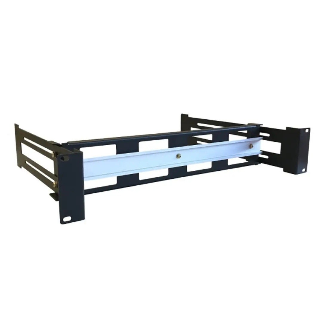 WP Rail para Equipo DIN 2U - 550x400x300mm - Color Negro 1