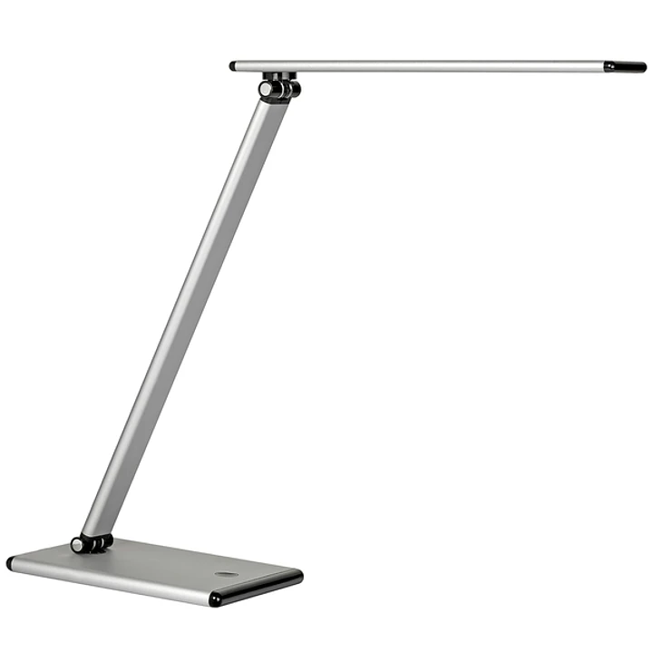 Unilux Lampara de Escritorio LED Terra - Iluminacion LED de Bajo Consumo - Diseño Moderno y Elegante - Brazo Flexible para Ajustar la Luz - Color Gris 1