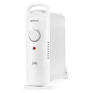 Orbegozo RO 1220 Radiador de Aceite Junior Compacto - Potencia 1200W - Termostato Regulable - Proteccion contra Sobrecalentamiento - Facil Manejo - As