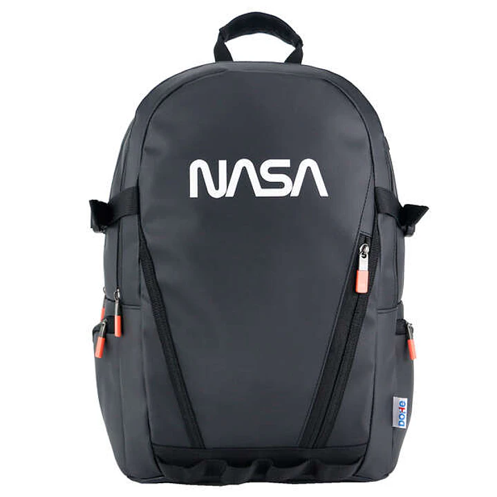 Dohe Mochila Grande de Nasa - Fabricada en Poliester Impermeable - Compartimento Acolchado para Portatil - Cintas Laterales de Refuerzo - Bolsillos La 1