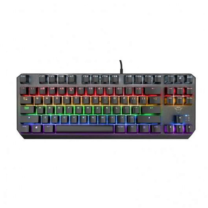 Trust Gaming GXT 834 Callaz TKL Teclado Mecanico USB - Teclas Red - Antighosting - Iluminacion RGB - Cable de 1.80m 1