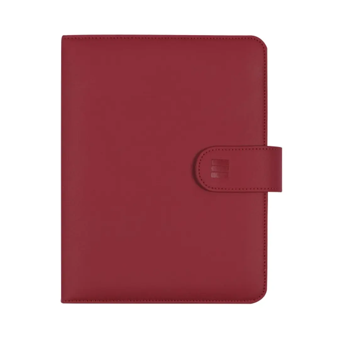 Finocam Open Troya Agenda Organizador - Anual 2026 - Formato 1000 - 205x43x249mm - Semana Vista en Vertical - Color Burdeos 1