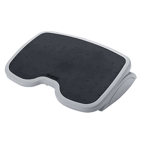 Kensington Solemate Reposapies Ajustable - Plataforma Texturada de 45x35cm - Inclinable hasta 20 Grados para Mayor Confort - Color Gris/Negro