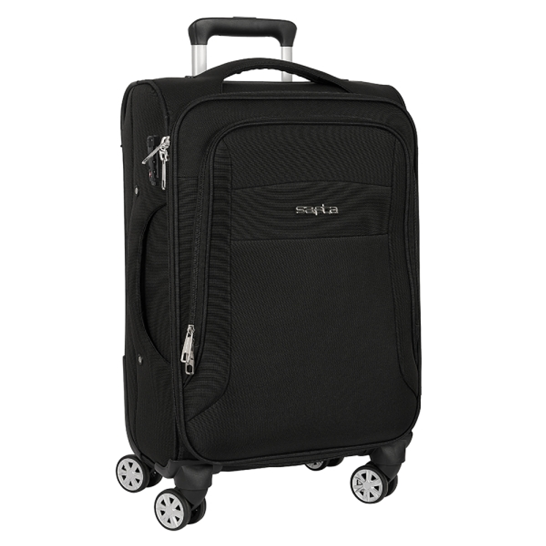 Safta Business Maleta Trolley de Cabina 20 - Cierre con Candado - Bolsillo para Portatil - Cintas de Sujecion - Ajustable - Protecciones Laterales -  1