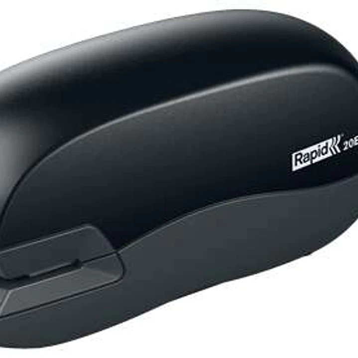 Rapid 20EX Fixativ Grapadora Electrica de Sobremesa - Hasta 20 Hojas - Utiliza Grapas 24/6 y 26/6 - Color Negro 1