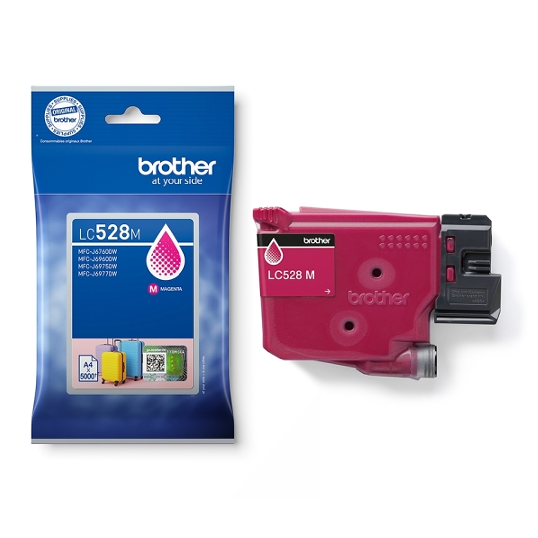 Brother LC528 Magenta Cartucho de Tinta Original - LC528M 1