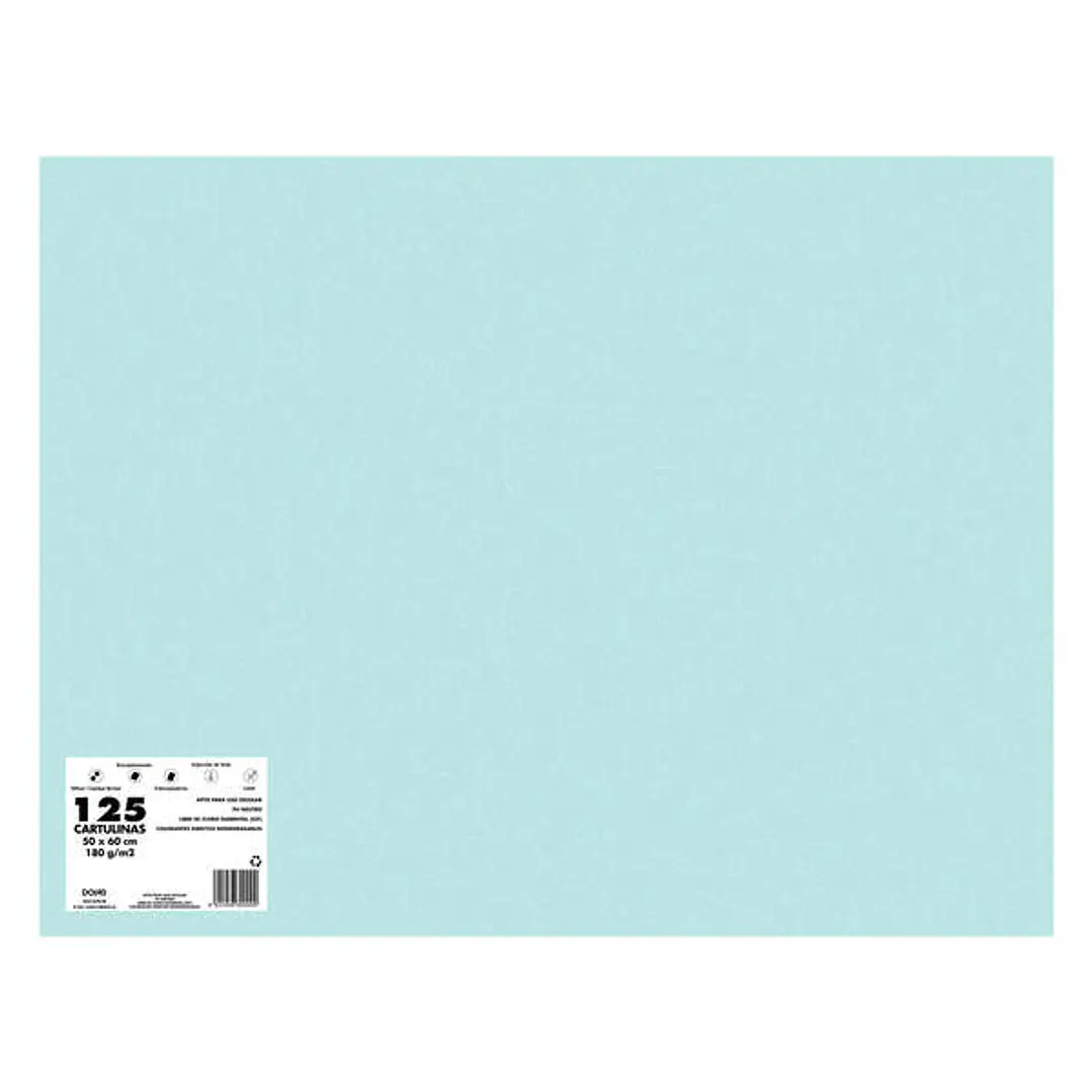 Dohe Cartulinas de Colores de 180 G/M2 - PH Neutro - Libres de Cloro Elemental - Colorantes Directos Biodegradables - para Impresion Offset, Inyeccion 1