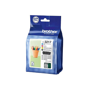 Brother LC3217 Pack de 4 Cartuchos de Tinta Originales - LC3217VAL