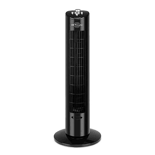 Orbegozo TW 0800 Ventilador de Torre Oscilante - Potente y Silencioso - Temporizador de 2h - Diseño Elegante - Bandeja para Esencias Aromaticas