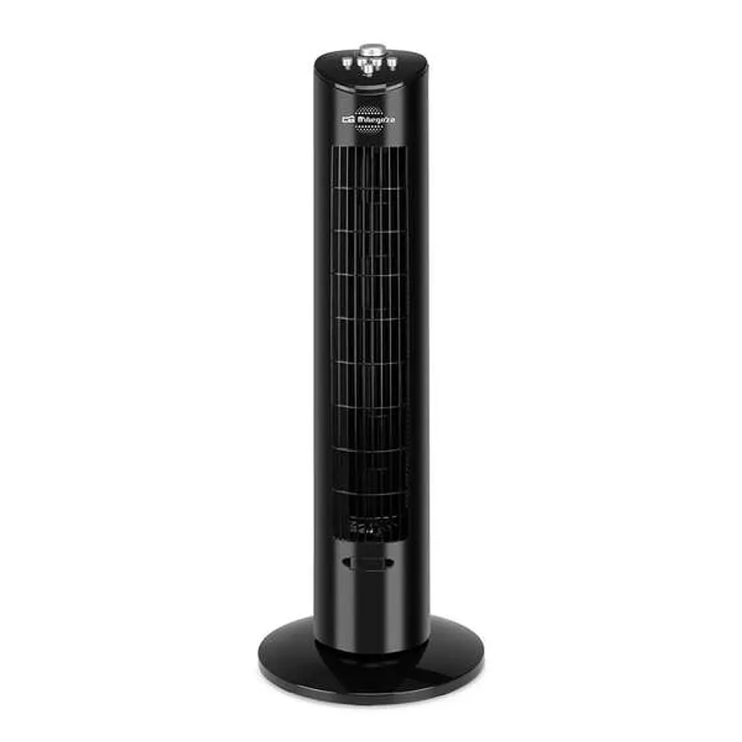 Orbegozo TW 0800 Ventilador de Torre Oscilante - Potente y Silencioso - Temporizador de 2h - Diseño Elegante - Bandeja para Esencias Aromaticas 1