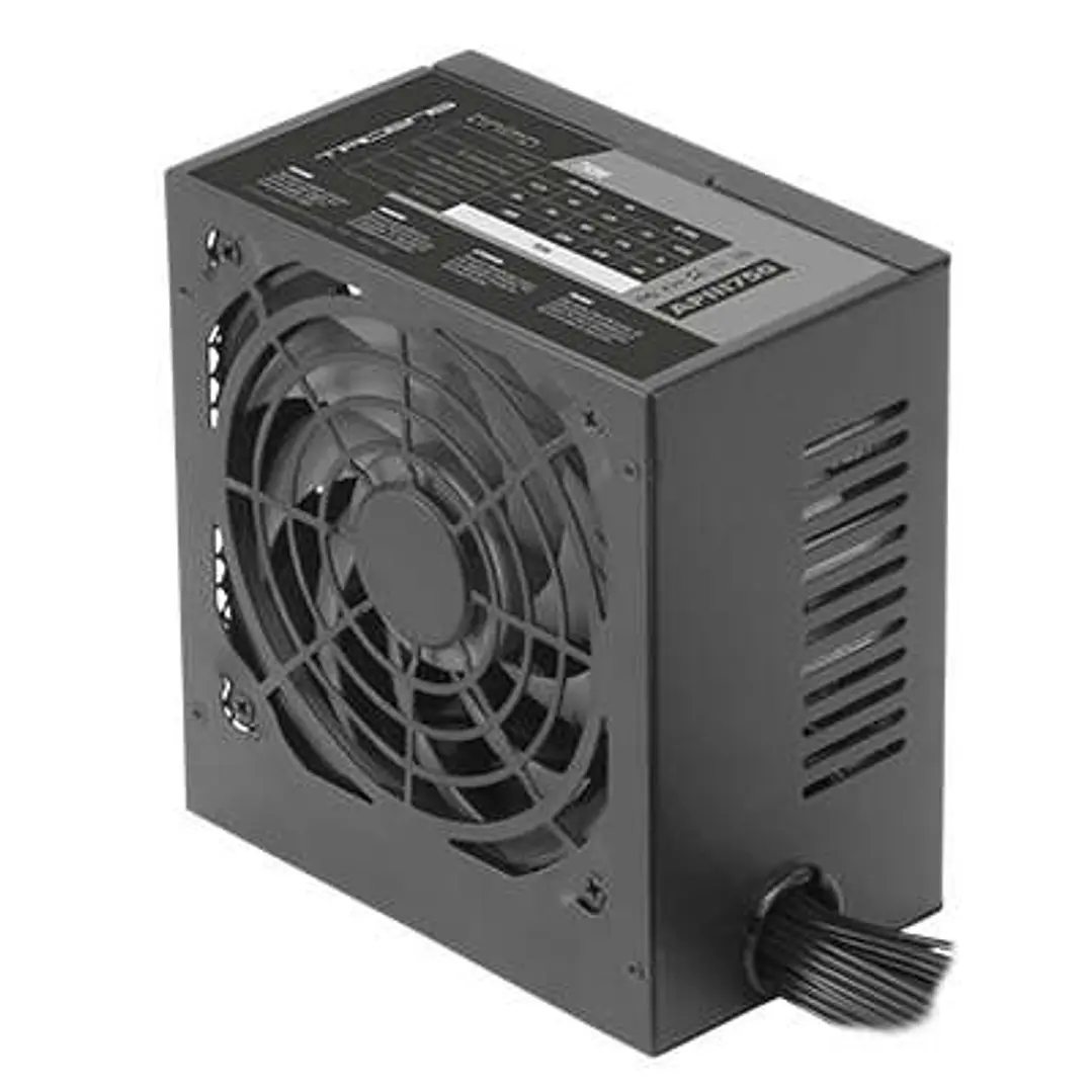 Tacens APIII750 85% Bronze 750W ATX Fuente de Alimentacion - Tecnologia SMD - Seguridad Total - Silencio Total - Cables y Carcasa Full Black - Empaque 1
