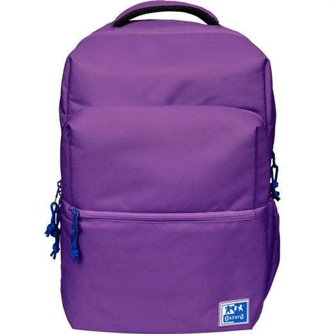 Oxford B-Ready Mochila 28L - Tamaño 42x30x15cm - Bolsillo acolchado - Asa Superior - Poliester Reciclado RPET - Color Lila 1