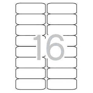 Apli Etiquetas Blancas Permanentes 99.1 x 34.0mm 500 Hojas
