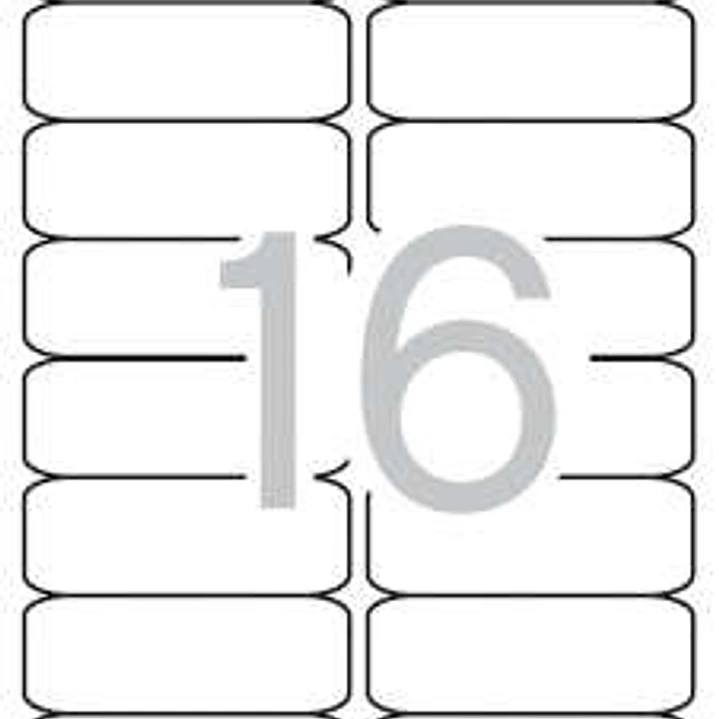 Apli Etiquetas Blancas Permanentes 99.1 x 34.0mm 500 Hojas 1