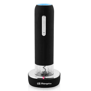 Orbegozo CU 4100 Sacacorchos Electrico Recargable - Extraccion Rapida y Sencilla del Corcho - Diseño Elegante y Ergonomico - Recarga en 4 Horas para h