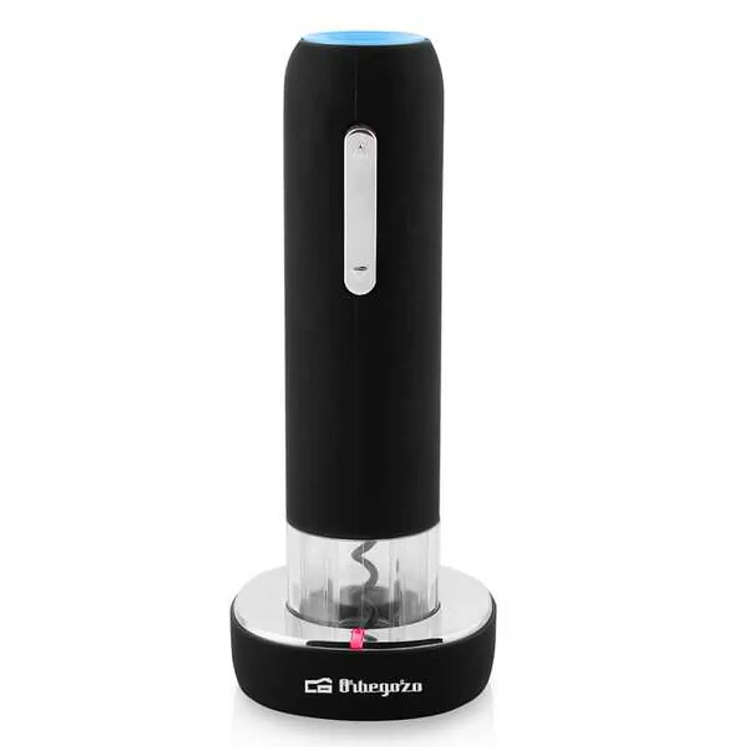 Orbegozo CU 4100 Sacacorchos Electrico Recargable - Extraccion Rapida y Sencilla del Corcho - Diseño Elegante y Ergonomico - Recarga en 4 Horas para h 1
