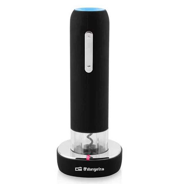 Orbegozo CU 4100 Sacacorchos Electrico Recargable - Extraccion Rapida y Sencilla del Corcho - Diseño Elegante y Ergonomico - Recarga en 4 Horas para h 1