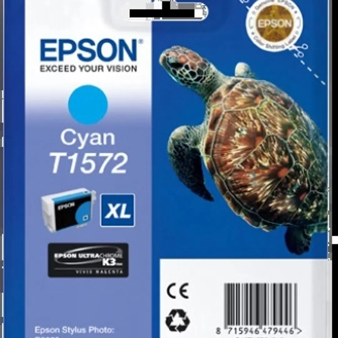 Epson T1572 Cyan Cartucho de Tinta Original - C13T15724010 1