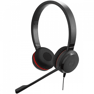 Jabra Evolve 30 II MS Auriculares con Microfono - Conectividad USB/3.5mm - Cancelacion Pasiva de Ruido - Certificados por Microsoft - Diadema Ajustabl