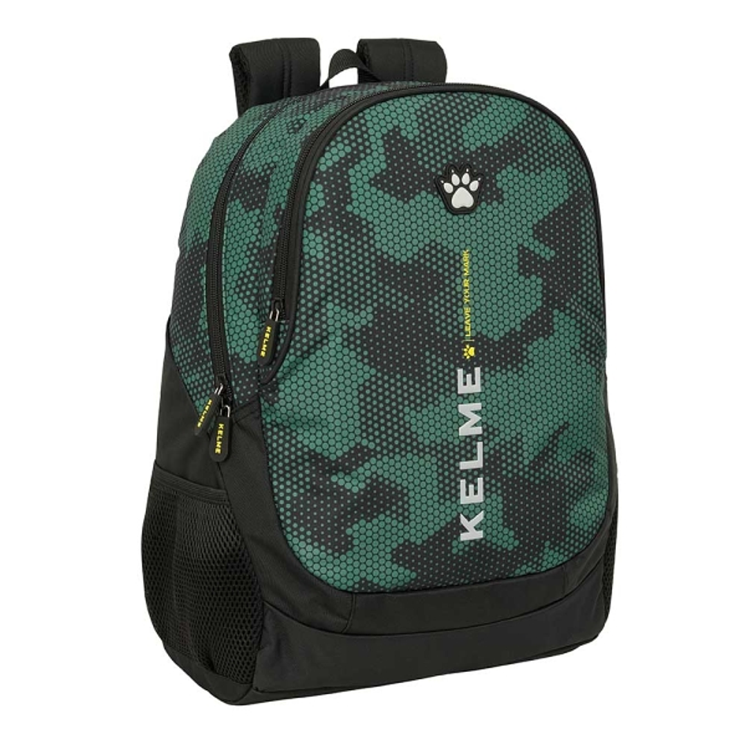 Safta Kelme Camo Mochila Adaptable a Carro - Portabotellas - 2 Compartimentos - Tirador Doble - Hombreras Ergonomicas - Asa Superior - 23L - 320x160x4 1