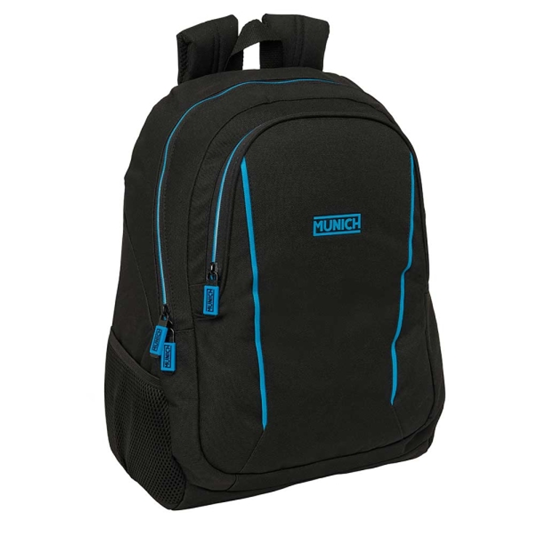 Safta Munich Road Mochila Adaptable a Carro - Portabotellas - Dos Compartimentos Grandes - Tirador Doble - Hombreras Ergonomicas - Asa de Mano Superio 1