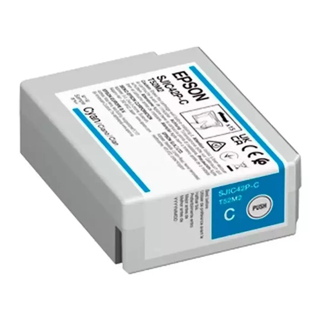 Epson SJIC42P-C Cyan Cartucho de Tinta Original - C13T52M240 1
