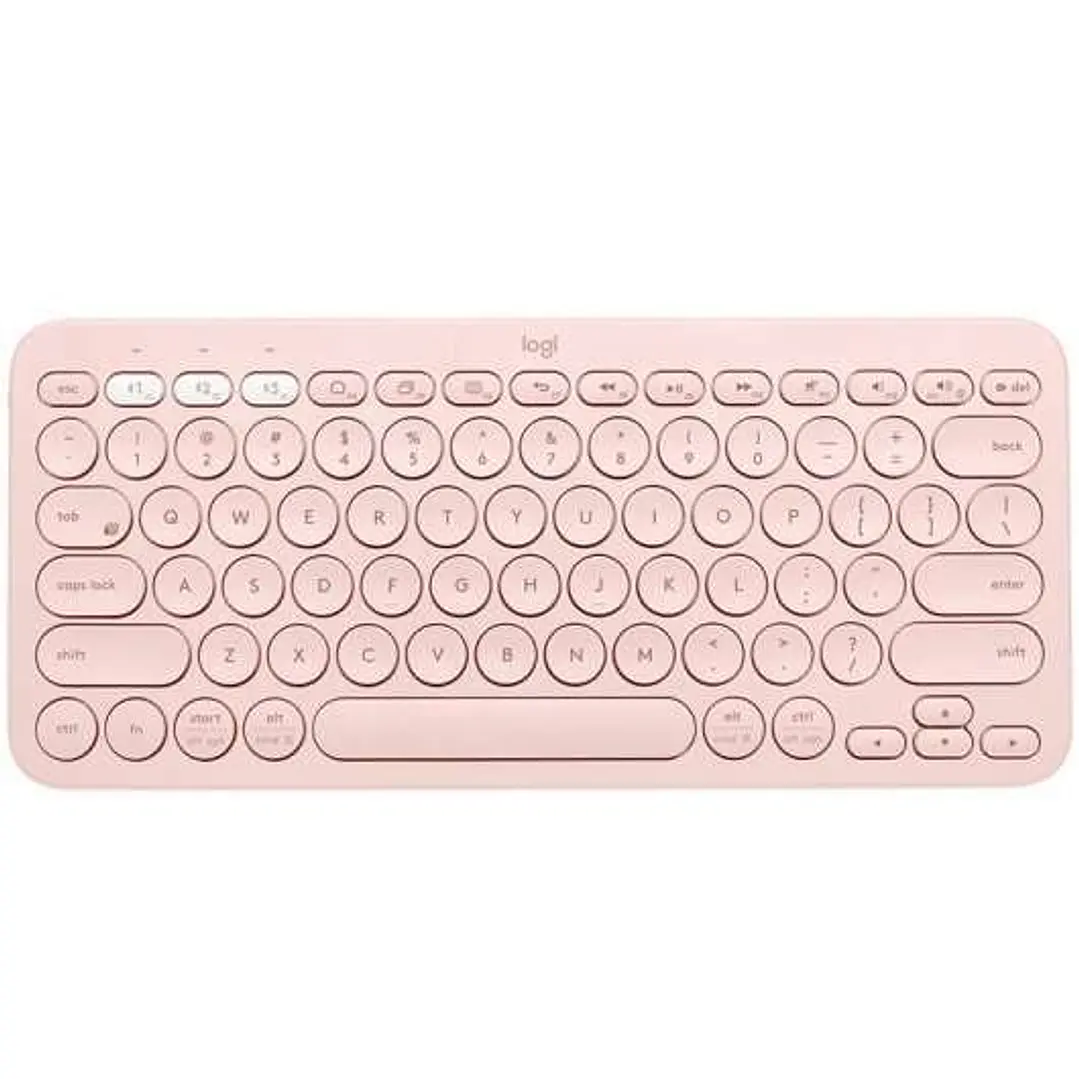 Logitech K380 Teclado Inalambrico Bluetooth - Hasta 3 Dispositivos Simultaneamente - Color Rosa 1
