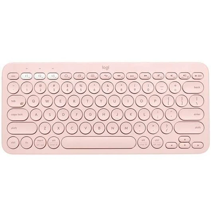 Logitech K380 Teclado Inalambrico Bluetooth - Hasta 3 Dispositivos Simultaneamente - Color Rosa 1