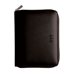 Finocam Open Clan Agenda Organizador - Anual 2026 - Cierre de Cremallera - Formato 500 - 170x40x220mm - Semana Vista en Vertical - Color Negro