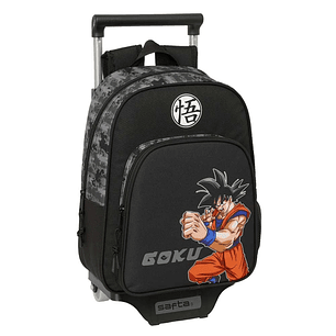 Safta Dragon Ball Mochila con Carro - Portabotellas - Hombreras Ergonomicas - Bolsillo Frontal - Asa de Mano Superior - Mochila Extraible - Material R