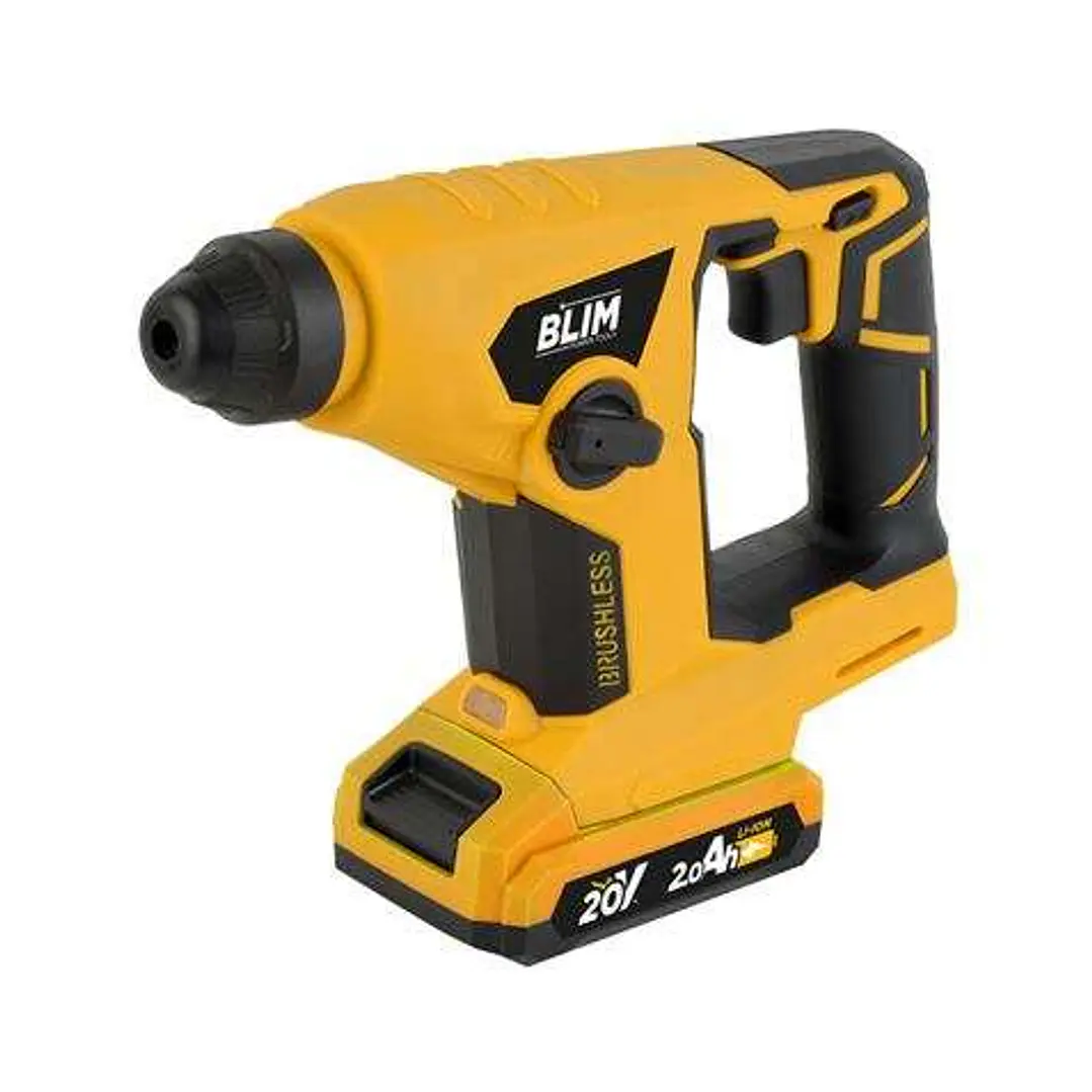 Blim Martillo Perforador 20V 1.5 Julios (Sin Bateria y Cargador) - Luz LED - Color Amarillo 1