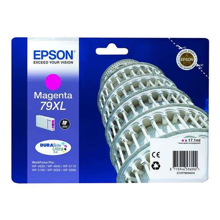 Epson T7903 (79XL) Magenta Cartucho de Tinta Original - C13T79034010 1