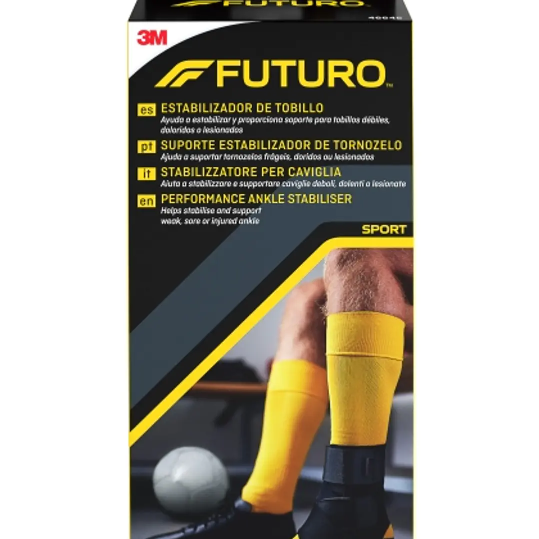 Futuro Tobillera - Ajustable (20.3 - 25.4cm) - Transpirable - Aisla la Humedad - Color Negro 1
