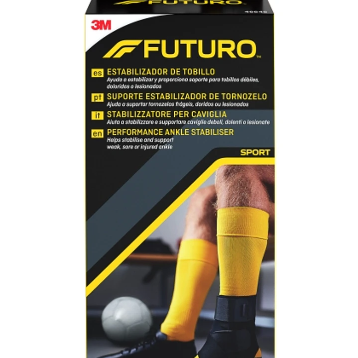 Futuro Tobillera - Ajustable (20.3 - 25.4cm) - Transpirable - Aisla la Humedad - Color Negro 1