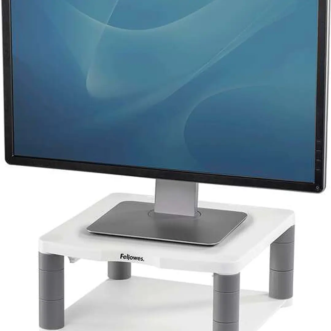 Fellowes Soporte para Monitor Premium - Ajustable en 5 Alturas - Hasta 36kg - Color Gris 1