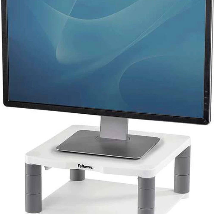 Fellowes Soporte para Monitor Premium - Ajustable en 5 Alturas - Hasta 36kg - Color Gris 1