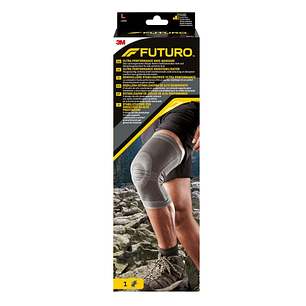 Futuro Rodillera - Talla L - Estabilizadora - Uso de Alto Rendimiento - Transpirable - Elastico - Color Gris Oscuro