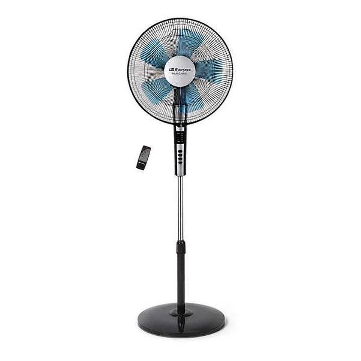 Orbegozo SF 0640 Ventilador de Pie con Mando a Distancia - Potente Motor de 65W - Temporizador de hasta 7.5H - Oscilacion Automatica - Base Estable -  1