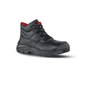 Upower Squirrel S Zapato Alto de Seguridad - Talla 46 - Empeine Piel Flor, Hidrofugo, Puntal AirToe Composite, Antiperforacion, Suela Antideslizante P