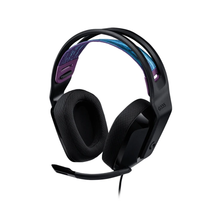 Logitech G335 Auriculares Gaming con Microfono - Adaptador USB-C - Multiplataforma - Altavoces Dinamicos - Jack 3.5mm - Color Negro 1