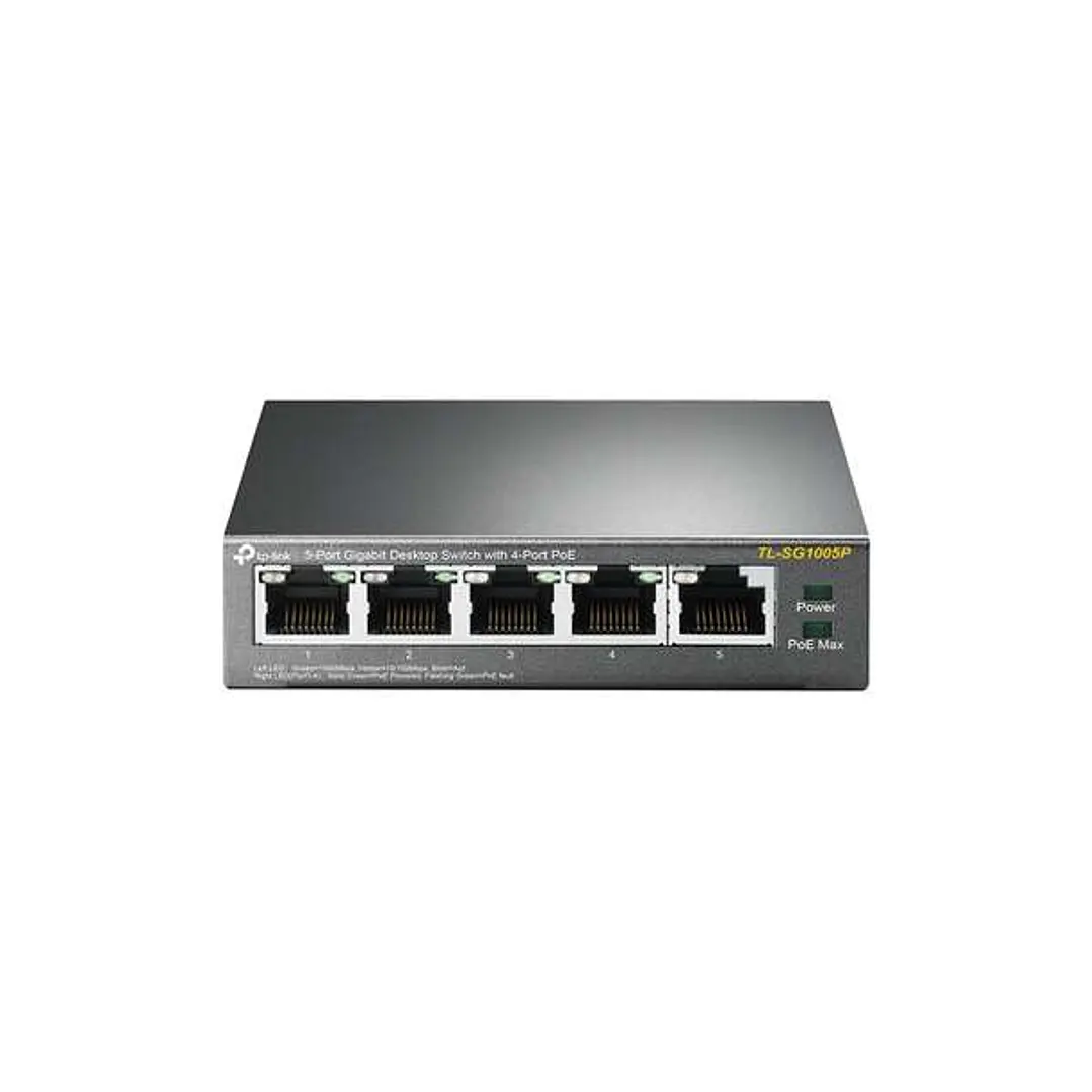 TP-Link Switch de Sobremesa - 5 Puertos Gigabit con 4 Puertos PoE 1