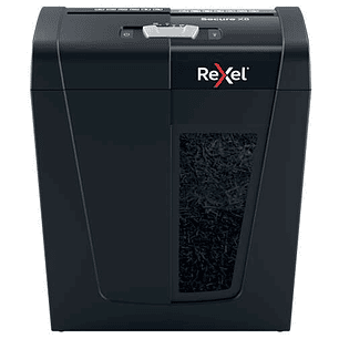 Rexel Secure X8 Destructora de Papel Manual Corte en Particulas P-4 - Destruye hasta 8 Hojas a la Vez - Capacidad de la Papelera 14L - Color Negro