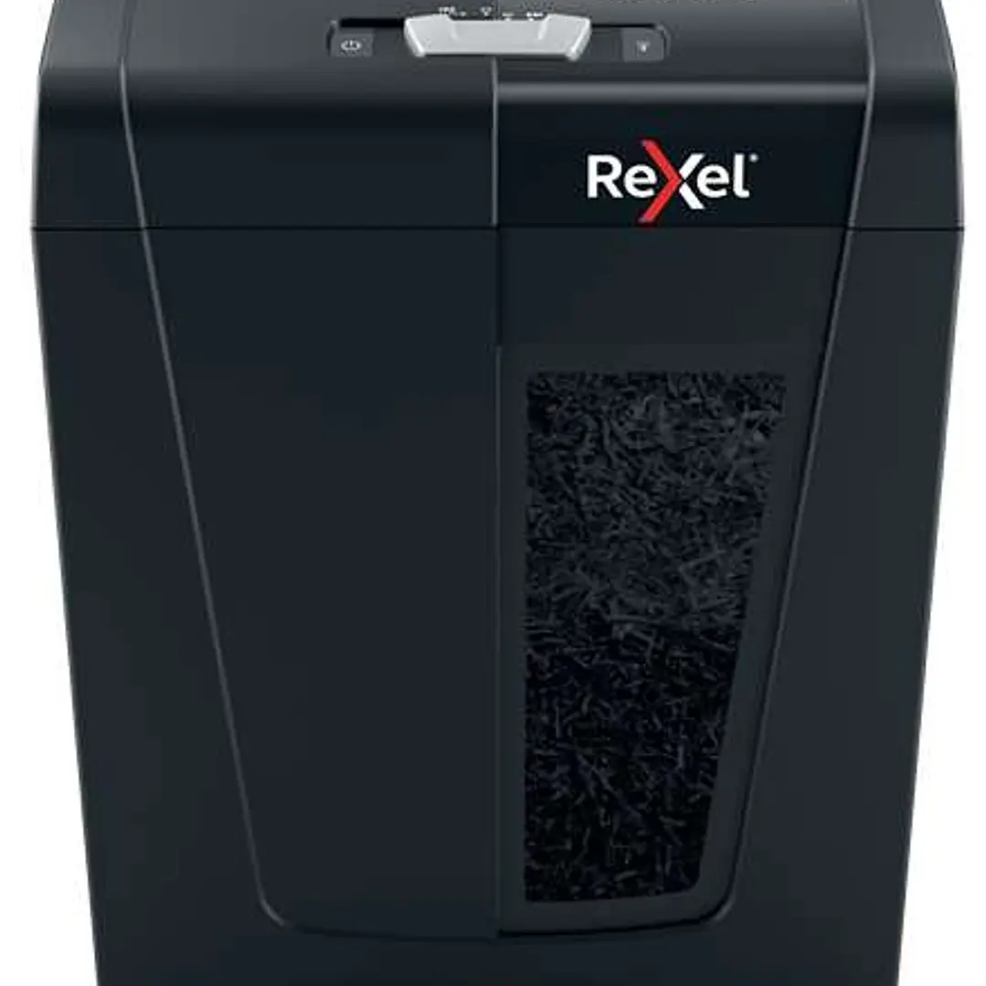 Rexel Secure X8 Destructora de Papel Manual Corte en Particulas P-4 - Destruye hasta 8 Hojas a la Vez - Capacidad de la Papelera 14L - Color Negro 1