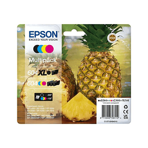 Epson 604XL/604 Pack de 4 Cartuchos de Tinta Originales - C13T10H94010