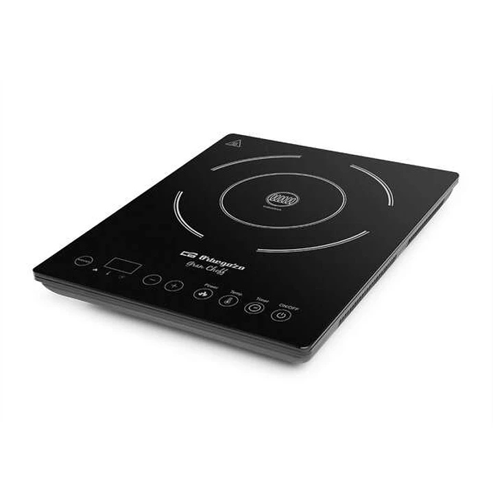 Orbegozo PIC 2000 Placa de Induccion Portatil Eficiente - Potencia 2000W - Ahorro de Energia - Superficie de Coccion de 20cm - Panel Tactil LED - Prot 1